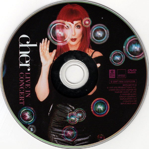 Cher : Live In Concert (DVD-V, Multichannel, PAL, 5.1)