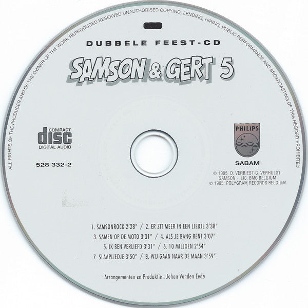 Samson & Gert : Samson & Gert 5 (Dubbele Feest-CD) (2xCD, Album + Box)