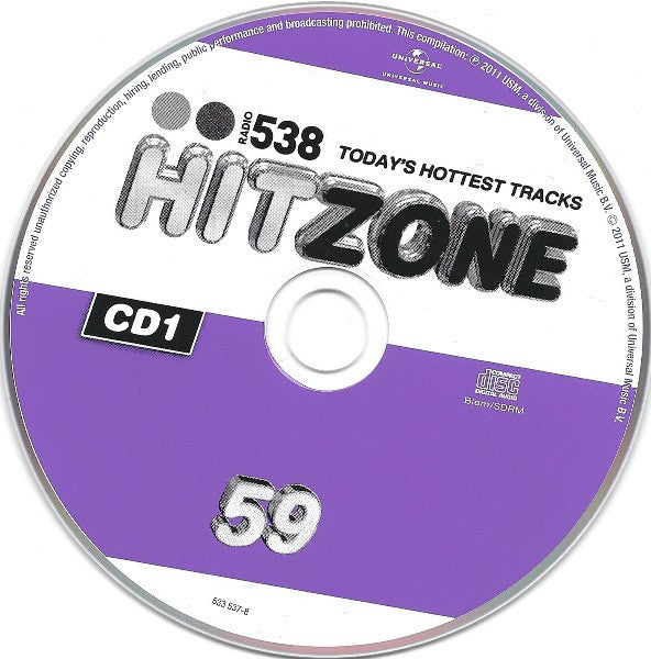 Various : Radio 538 Hitzone 59 (2xCD, Comp)