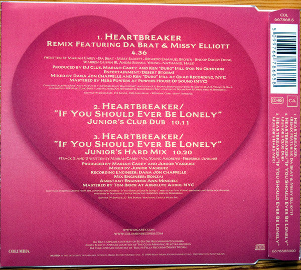 Mariah Carey : Heartbreaker (CD, Maxi)