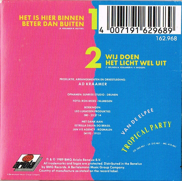 De Deurzakkers : Het Is Hier Binnen Beter Dan Buiten (CD, Mini)