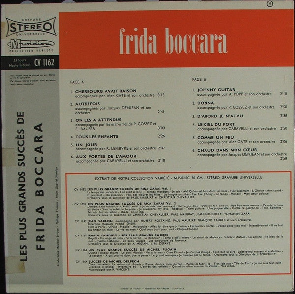 Frida Boccara : Les Plus Grands Succès De Frida Boccara (LP, Comp, RE)