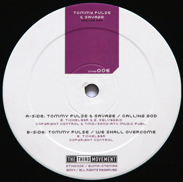 Tommy Pulse & Savage (3) : Calling God (12")