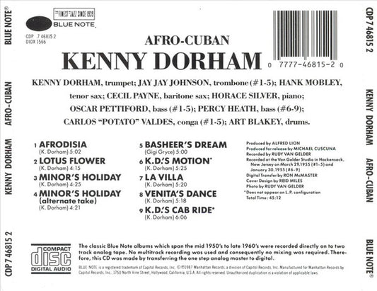 Kenny Dorham : Afro-Cuban (CD, Album, RE)