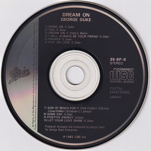 George Duke : Dream On (CD, Album)