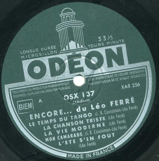 Léo Ferré : Encore... Du Léo Ferré (LP, Album)