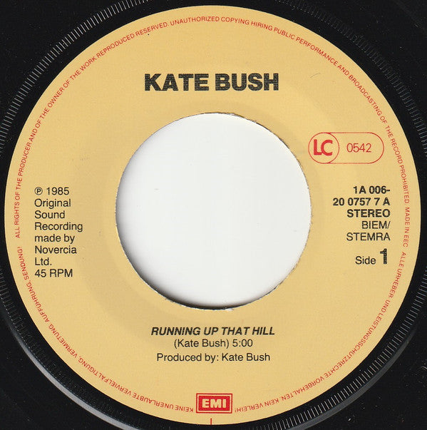Kate Bush : Running Up That Hill (7", Single)