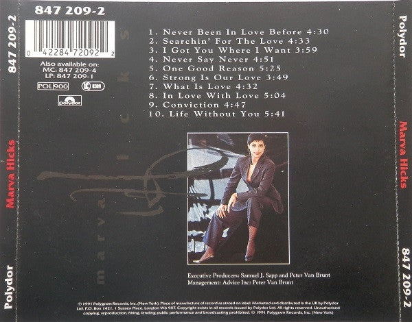 Marva Hicks : Marva Hicks (CD, Album)