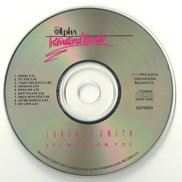 Lorenzo Smith : Let Me Show You (CD, Album)