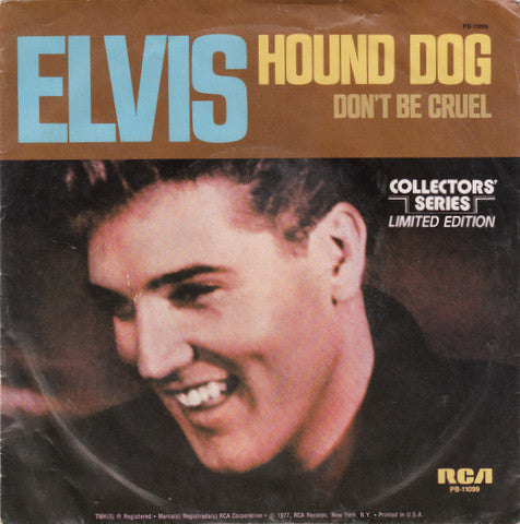 Elvis Presley : Hound Dog / Don't Be Cruel (7", Single, Mono, Ltd, RE, Styrene, Ter)