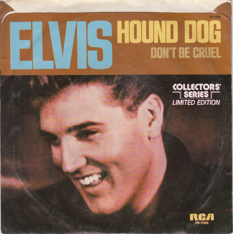Elvis Presley : Hound Dog / Don't Be Cruel (7", Single, Mono, Ltd, RE, Styrene, Ter)