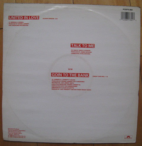 Commodores : United In Love (12")