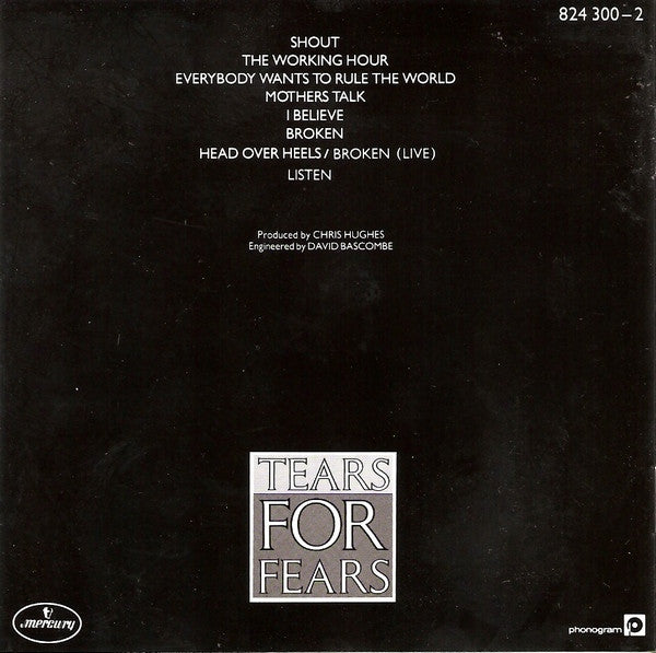 Tears For Fears : Songs From The Big Chair (CD, Album, RE)