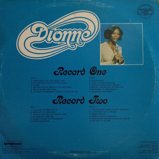 Dionne Warwick : Dionne (2xLP, Comp)
