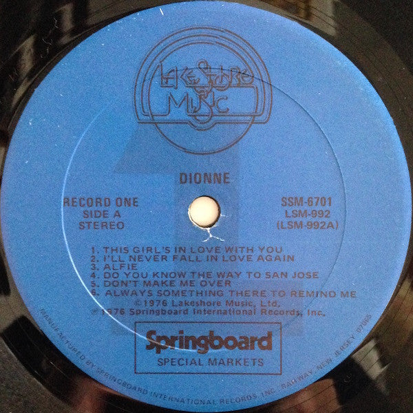 Dionne Warwick : Dionne (2xLP, Comp)