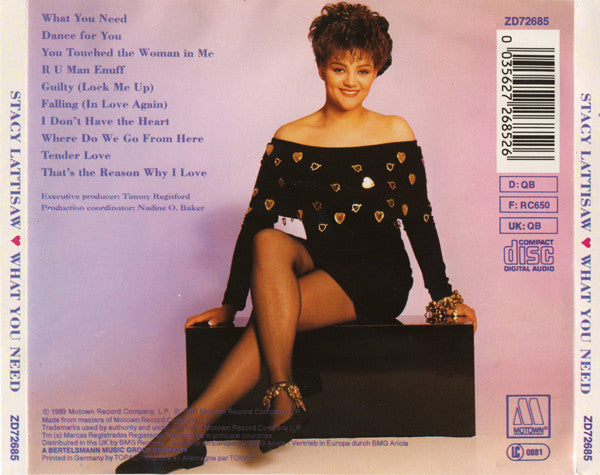 Stacy Lattisaw : What You Need (CD, Album)