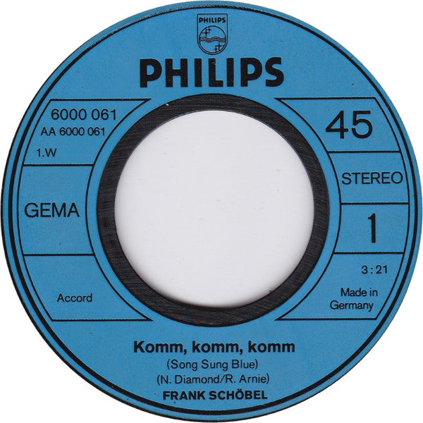Frank Schöbel : Komm, Komm, Komm... / Schön War Der Weg Durch Die Sommernacht (7", Single)