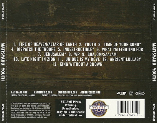 Matisyahu : Youth (CD, Album)