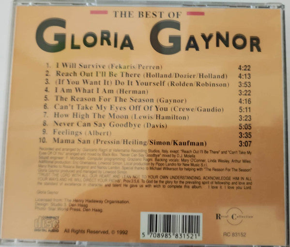 Gloria Gaynor : The Best Of Gloria Gaynor (CD, Comp)