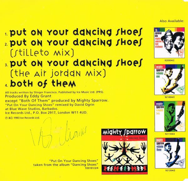 Mighty Sparrow : Put On Your Dancing Shoes (CD, Single)