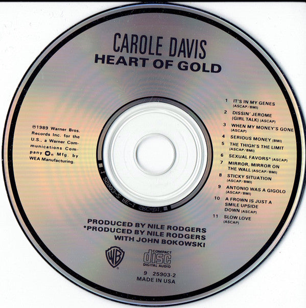 Carole Davis : Heart Of Gold (CD, Album)