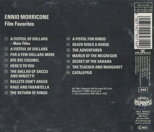 Ennio Morricone : Film Favorites (CD, Comp)
