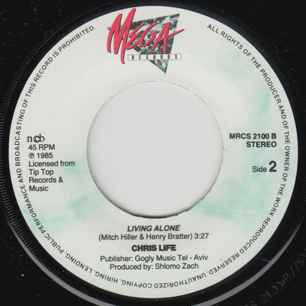 Cris Life : Gypsy Lady (7", Single)