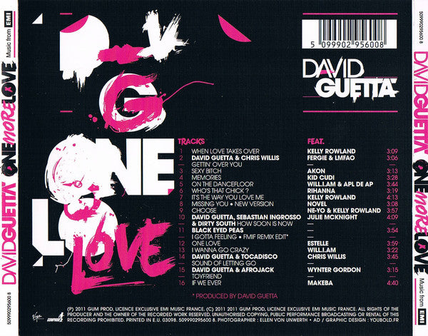 David Guetta : One More Love (CD, Album)