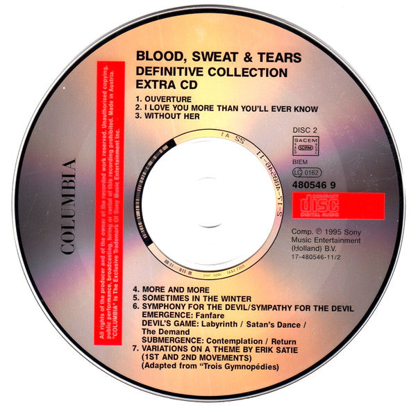 Blood, Sweat And Tears : Definitive Collection (2xCD, Comp)