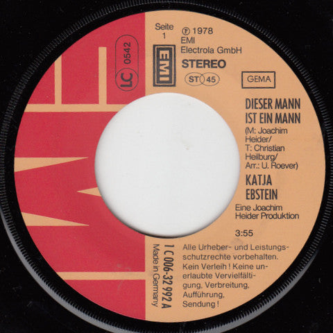 Katja Ebstein : Dieser Mann Ist Ein Mann (7", Single)