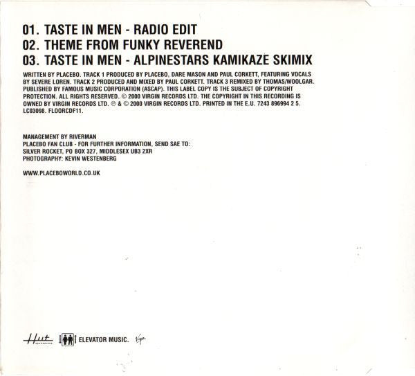 Placebo : Taste In Men (CD, Single)