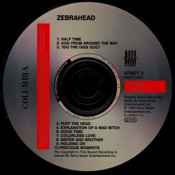 Various : Zebrahead - Soundtrack From The Original Motion Picture (CD, Album)