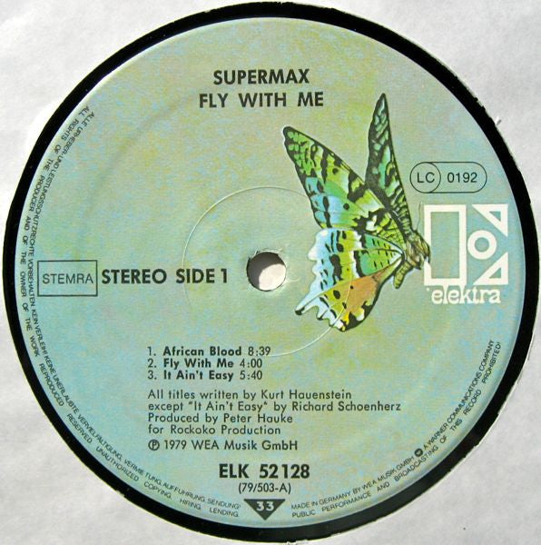 Supermax : Fly With Me (LP, Album)