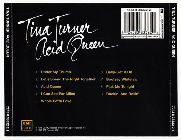 Tina Turner : Acid Queen (CD, Album, RE)