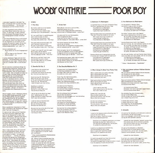 Woody Guthrie : Poor Boy (LP, Album)