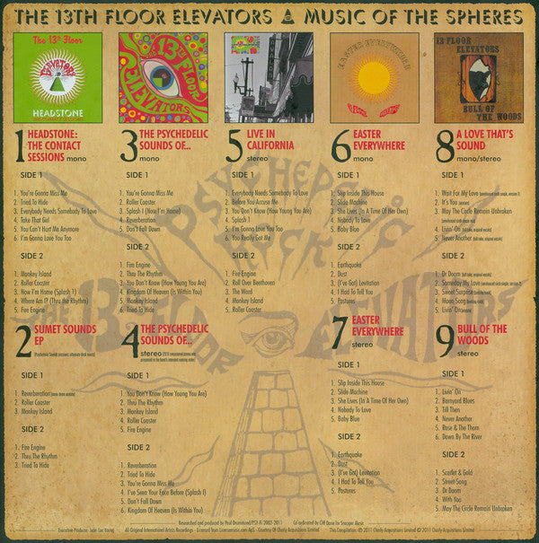 13th Floor Elevators : Music Of The Spheres (Box, Comp, Ltd, Num + LP, Mono, IA# + 10", EP + 2x)