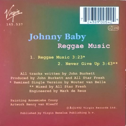 Johnny Baby : Reggae Music (CD, Single, Car)