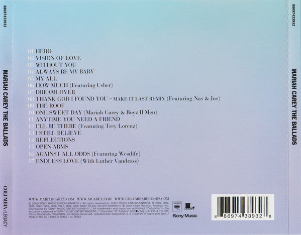 Mariah Carey : The Ballads (CD, Comp)