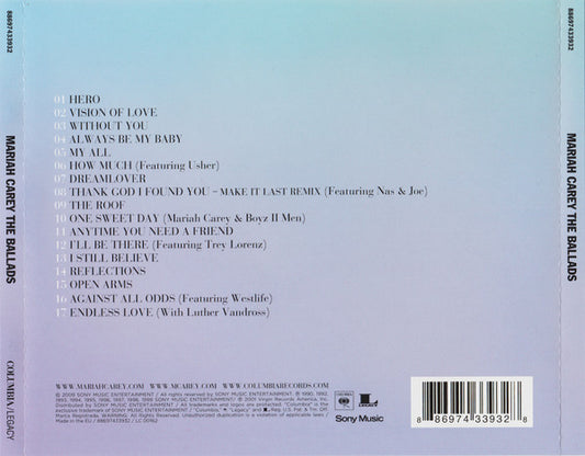 Mariah Carey : The Ballads (CD, Comp)