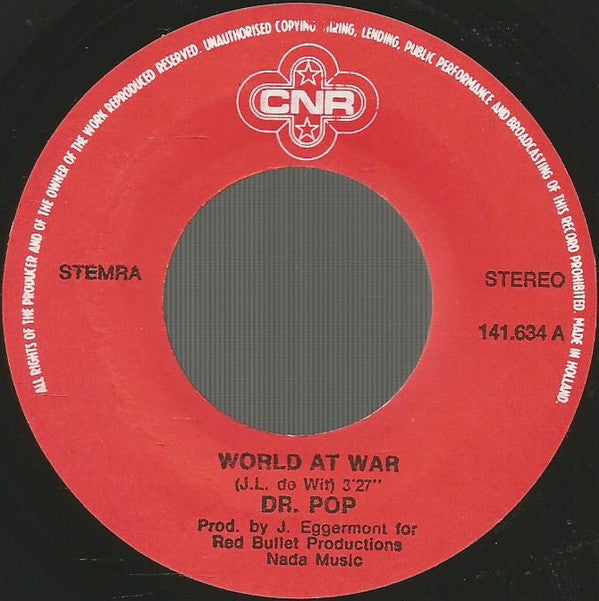 Dr. Pop (2) : World At War (7", Single)