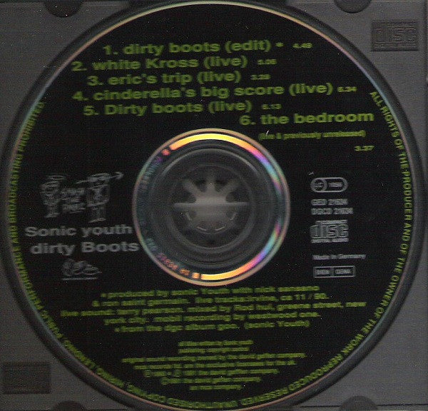 Sonic Youth : Dirty Boots (CD, EP, RE, RP, Son)