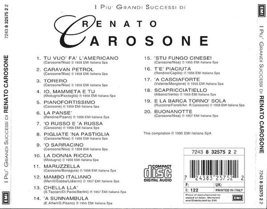 Renato Carosone : I Più Grandi Successi Di Renato Carosone (CD, Comp)