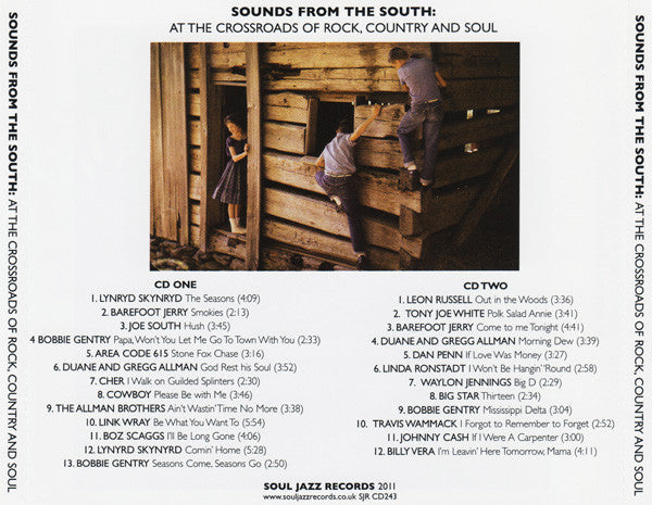 Various : Delta Swamp Rock (Sounds From The South: At The Crossroads Of Rock, Country And Soul) (2xCD, Comp, RM)