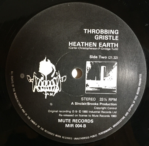 Throbbing Gristle : Heathen Earth (LP, Album, RE, Gat)