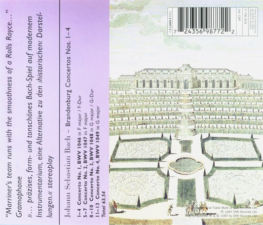 Johann Sebastian Bach, The Academy Of St. Martin-in-the-Fields, Sir Neville Marriner : Brandenburg Concertos Nos. 1-4 (CD)