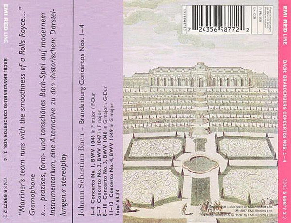 Johann Sebastian Bach, The Academy Of St. Martin-in-the-Fields, Sir Neville Marriner : Brandenburg Concertos Nos. 1-4 (CD)