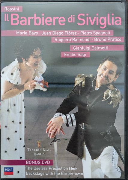 Rossini* / María Bayo • Juan Diego Flórez* • Pietro Spagnoli • Ruggero Raimondi • Bruno Praticò • Gianluigi Gelmetti • Emilio Sagi : Il Barbiere Di Siviglia (2xDVD-V, NTSC)