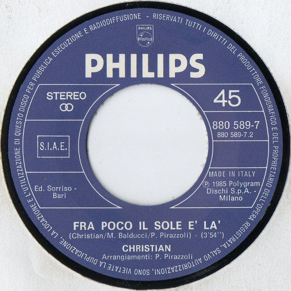 Christian (106) : Notte Serena (7")