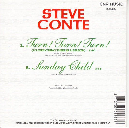 Steve Conte : Turn! Turn! Turn! (To Everything There Is A Season) (CD, Single)