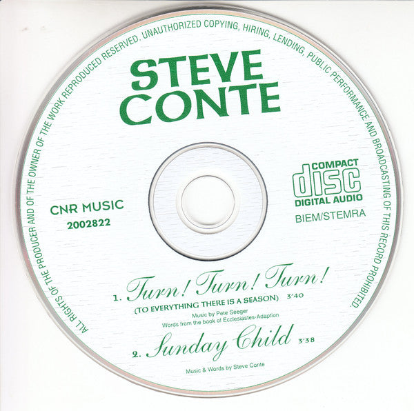 Steve Conte : Turn! Turn! Turn! (To Everything There Is A Season) (CD, Single)